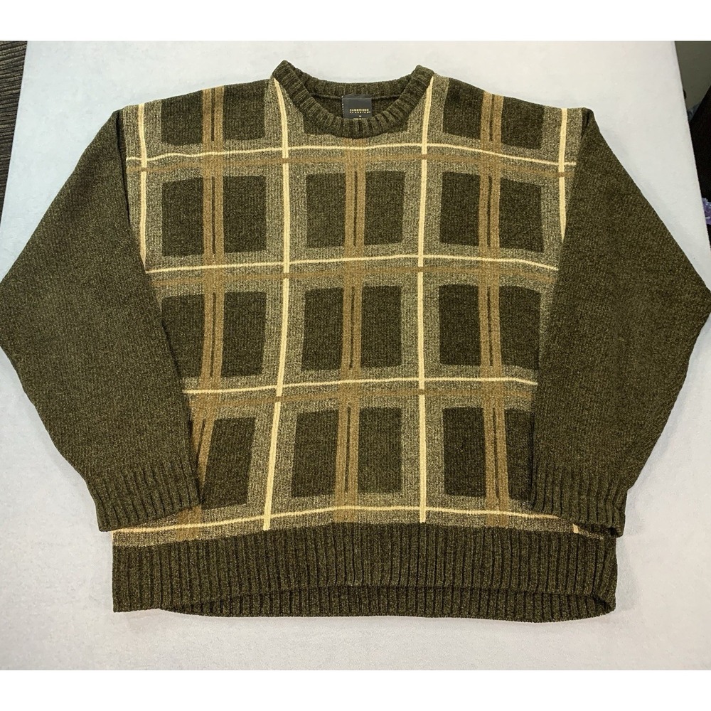 Vintage Cambridge Classics Knitted Sweater Mens M Acrylic Rayon Made In Korea